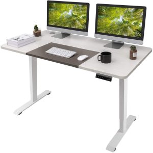 55-Inch Homall Electrical Peak Adjustable Standing Desk for Residence Workplace Workstation