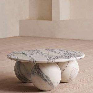 Arabescato Corchia Marble Oxley Espresso Desk