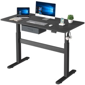 Homall Electrical Adjustable Standing Desk with Drawer, 43.3 Inches